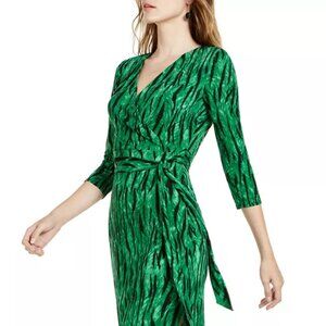 Inc Side-Tie Faux-Wrap Dress, Size S